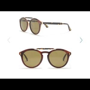 Gucci Round- Tortoiseshell AcetateFrame Sunglasses
